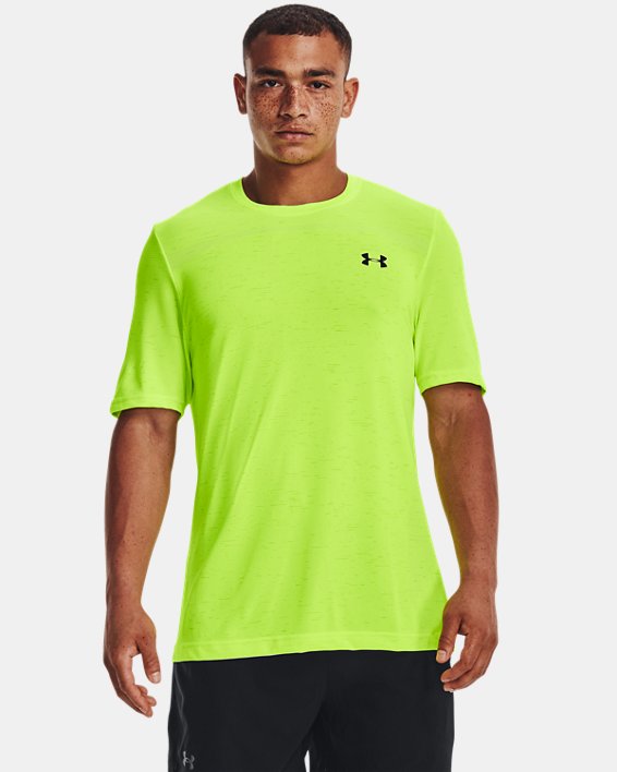 Men's UA Seamless Short Sleeve, Green, pdpMainDesktop image number 0